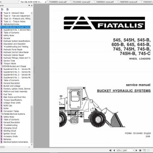 Fiat Allis 645B 605B Service Manual 73061033
