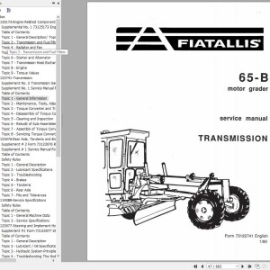 Fiat Allis 65B Service Manual 73125943