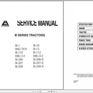 Fiat Allis Chalmers B-Series Service Manual 9003453