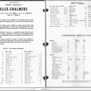 Fiat Allis Chalmers D14 15 17&D15 Series-II D17 Series III IV Service Manual