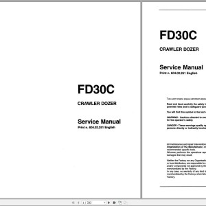 Fiat Allis FD30C Service Manual 60402251