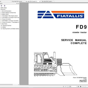 Fiat Allis FD9 Service Manual
