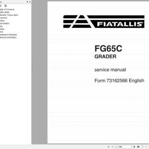 Fiat Allis FG65C Service Manual 73162566