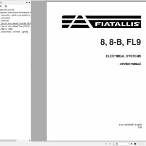 Fiat Allis FL9 Service Manual