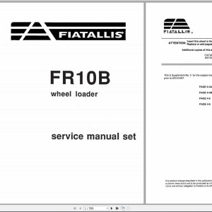 Fiat Allis FR10B FR10C FR100 Service Manual 73151988