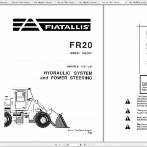 Fiat Allis FR20 Service Manual