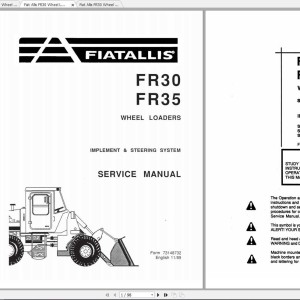 Fiat Allis FR30 Service Manual