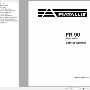 Fiat Allis FR90 Service Manual 60402203