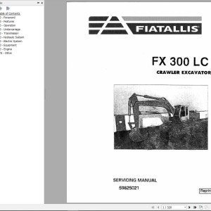 Fiat Allis FX300LC Service Manual 59825021