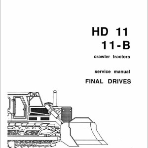 Fiat Allis HD11 11B Final Drives Service Manual 70682019