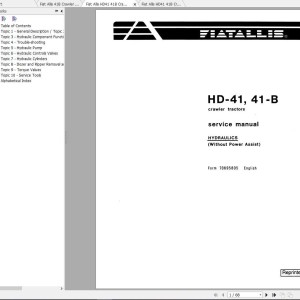 Fiat Allis HD41 41B Service Manual