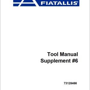 Fiat Allis Tool Manual Supplement 73128466