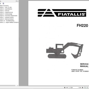 Fiat FH220 Service Manual 73158522