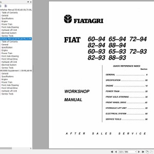 Fiat Series 90 93 94 Workshop Manual 06910079