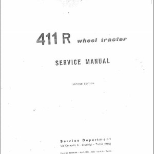 Fiat Trattori 411R Service Manual