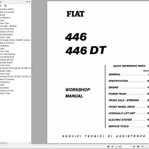 Fiat Trattori 446 446DT Workshop Manual 06910073