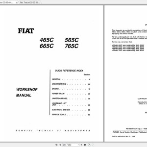 Fiat Trattori 55-65 to 80-75 Workshop Manual