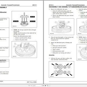 Ford 2007 Series Transmissions Workshop Manual PDF