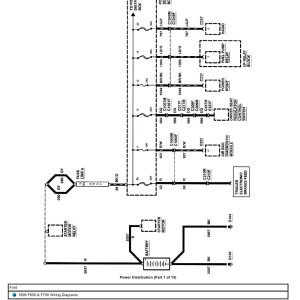 Ford Truck F650 F750 Electrical Wiring Diagrams 1999