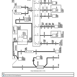 Ford Truck F650 F750 Electrical Wiring Diagrams 2001 - 2003