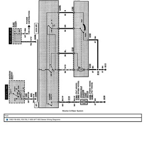 Ford Truck FB600 FB700 F800 FT900 Series Electrical Wiring Diagrams 1992