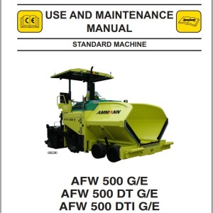 Ammann Paver Parts Operation Manual Neww 2023