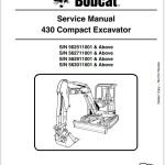 Bobcat Excavator 8.13 GB Service Manual Schematic PDF