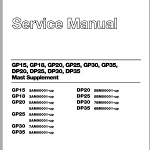 Caterpillar Collection 8.37 GB Forklift Service Manual, Operation & Maintenance Manual