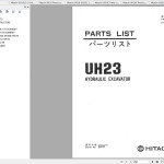 Hitachi Collection UH Seies 2.77 GB Operation Manual,Parts List, Service Manual