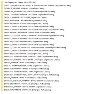 Hitachi YANMAR Full PDF Engine Parts Catalog