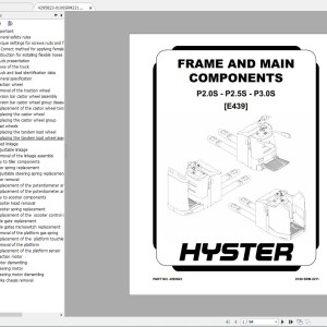 Hyster Class 5 Internal Combustion Engine Trucks Service Repair Manuals Updated 12.2023