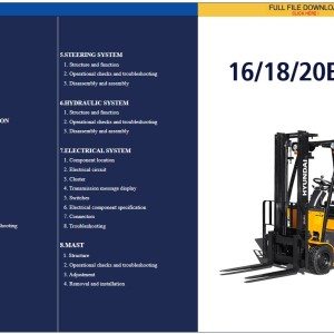 Hyundai Forklift 11.2 GB PDF Updated 05.2024 Service Manual