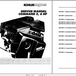 Kohler Engine 1.45 GB PDF Operators Maintenance, Service Manual