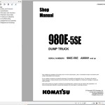 Komatsu 170D to 980E-5 Shop Manual Updated 2024 PDF
