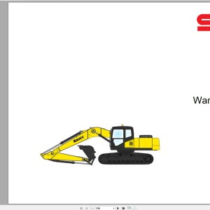 SANY Machinery 4.0 GB Error codes Schematic, Shop Manual, Part Book