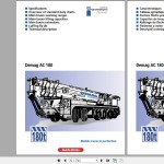 Terex Demag Crane Full Model Service Technical Training Manual PDF