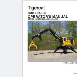 Tigercat Collection 24.8GB Operators, Service and Repair Manual 12.2023 PDF