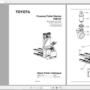 Toyota Forklift 431 MB Collection Parts Catalog PDF