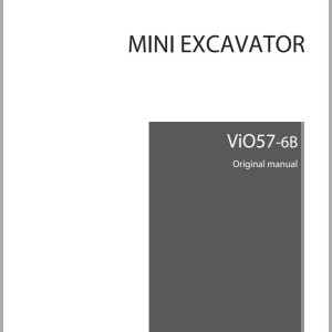 Yanmar Full Construction Instruction Operation Manual