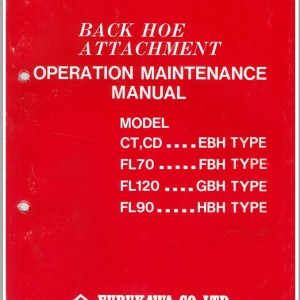 Furukawa CT CD FL70 FL90 FL120 Operation and Maintenance Manual 000992-01100