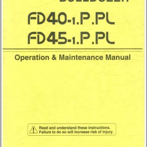 Furukawa FD40-1 FD45-1 PPL Operation and Maintenance Manual 621992-00100