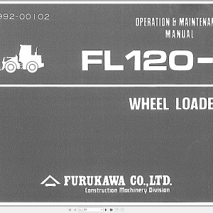 Furukawa FL120A-1 Operation and Maintenance Manual 312992-00102
