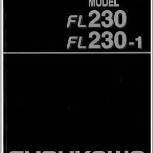 Furukawa FL230 FL230-1 Shop Manual 74042-03702