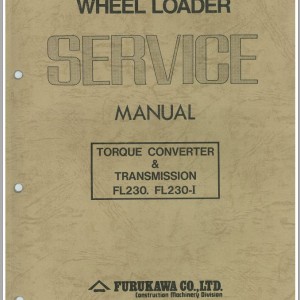 Furukawa FL230 FL230-1 Torque Converter & Transmission Service Manual 341993-M2100