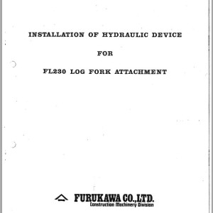 Furukawa FL230 LOG-FORK Attachment 74042-91703