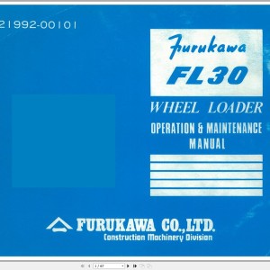 Furukawa FL30 Operation and Maintenance Manual 321992-00101