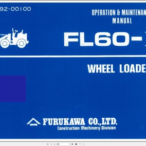 Furukawa FL60-1 Operation and Maintenance Manual 334992-00100