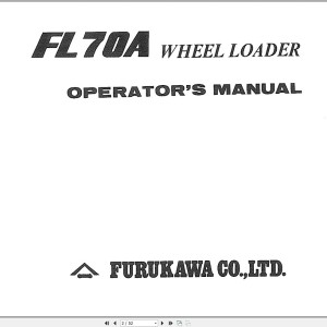 Furukawa FL70A Operation and Maintenance Manual 74012-02702
