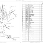 Yanmar 3TNV70-XBV Engine Parts Manual 50940095