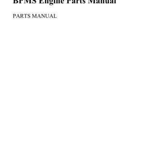 Yanmar 3TNV82A-BPMS Engine Parts Manual 917382